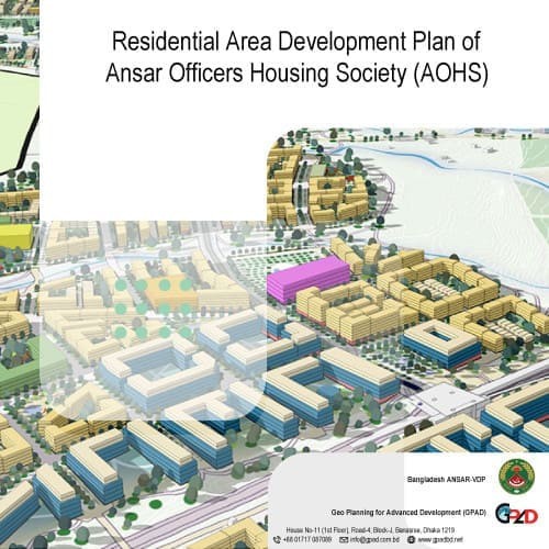 Residential Area Development Plan of Ansar Officers Housing Society (AOHS).