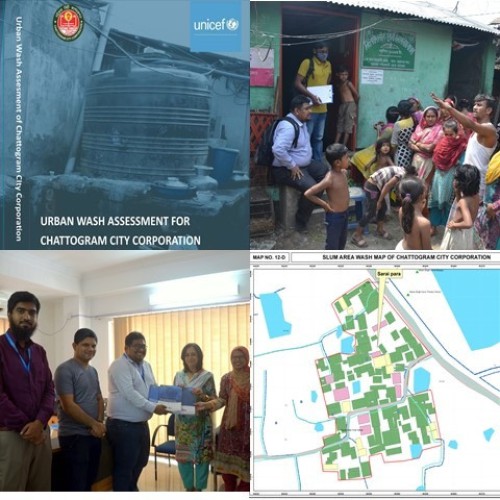 Urban WASH Assessment and Slum Mapping for Chattogram City Corporation funded by UNICEF in Bangladesh