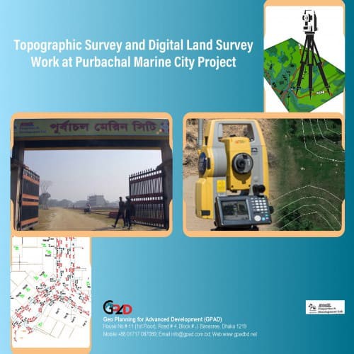 Topographic Survey and Digital Land Survey Work at Purbachal Marine City Project